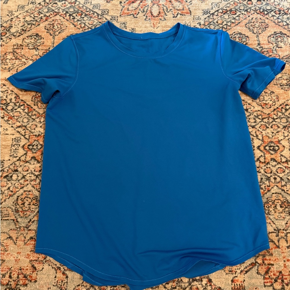lululemon athletica Vibrant Blue Short Sleeve Tee